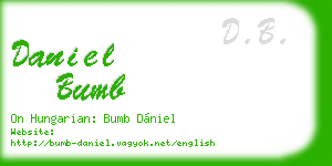 daniel bumb business card